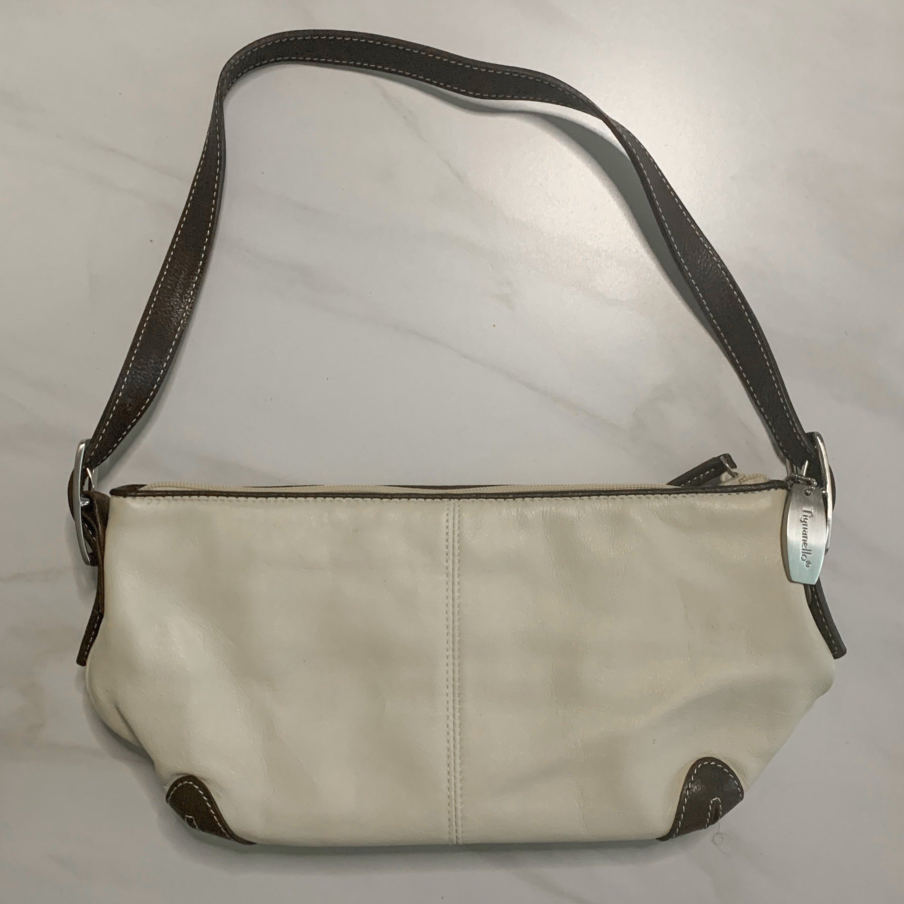 Genuine Leather Baguette Bag