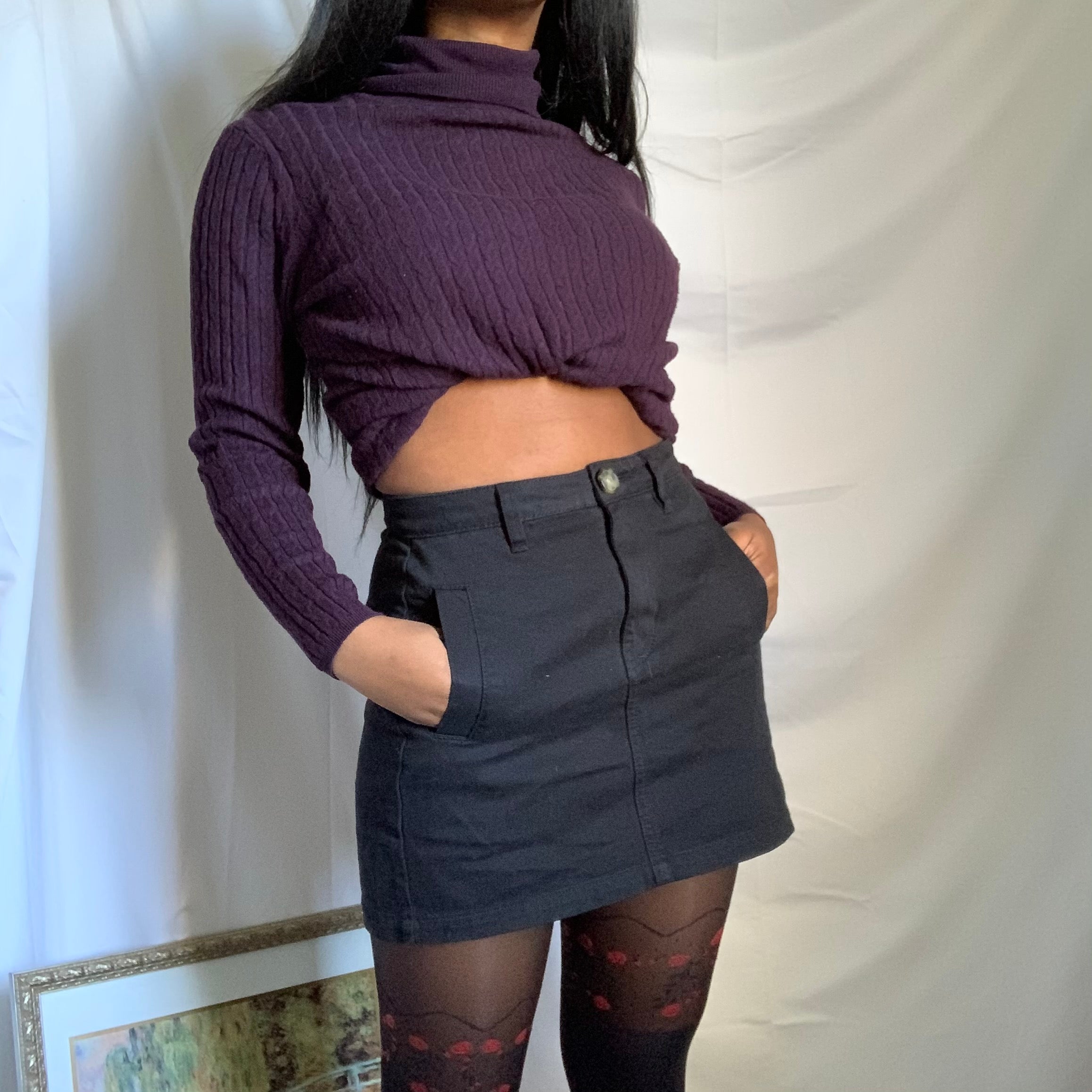 Plum Turtleneck